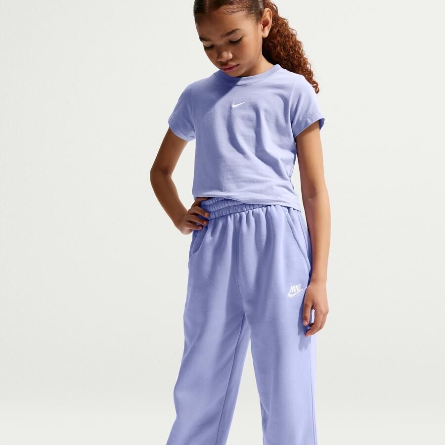 Nike Club Fleece ruimvallende kinderbroek Paars - Foto 4