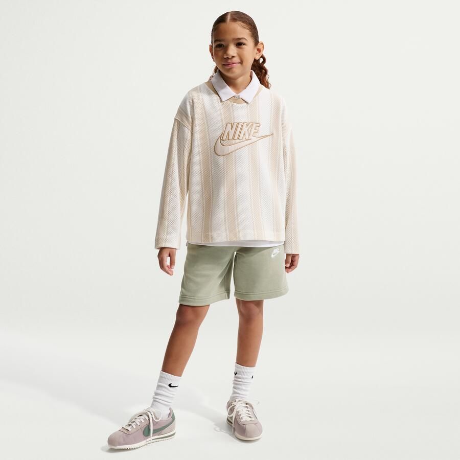 Nike Club Fleece shorts van sweatstof voor kids Groen