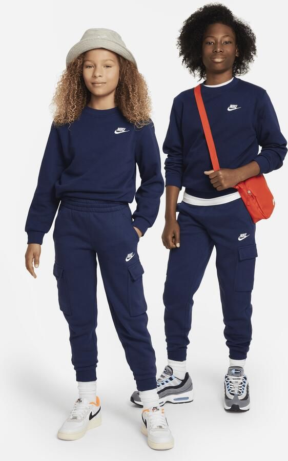 Nike Club Fleece sweatshirt voor kids Blauw - Foto 3