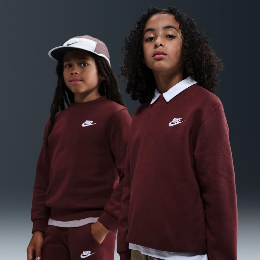 Nike Club Fleece sweatshirt voor kids Rood - Foto 4