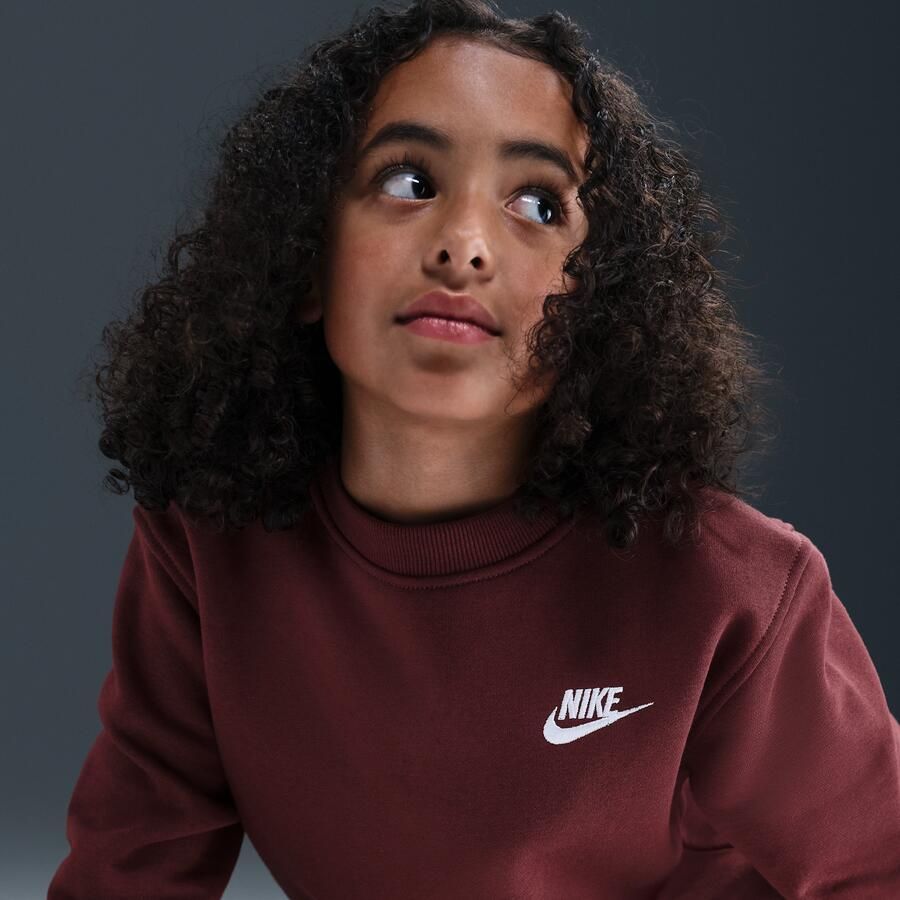 Nike Club Fleece sweatshirt voor kids Rood