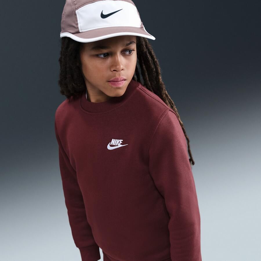 Nike Club Fleece sweatshirt voor kids Rood - Foto 2