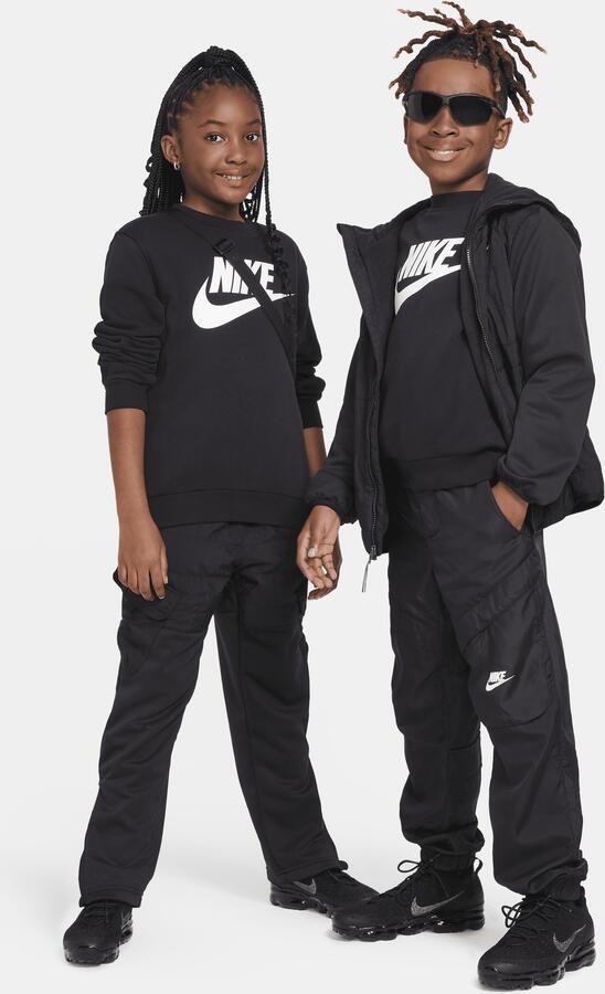 Nike Club Fleece Sweatshirt voor kids Zwart - Foto 3