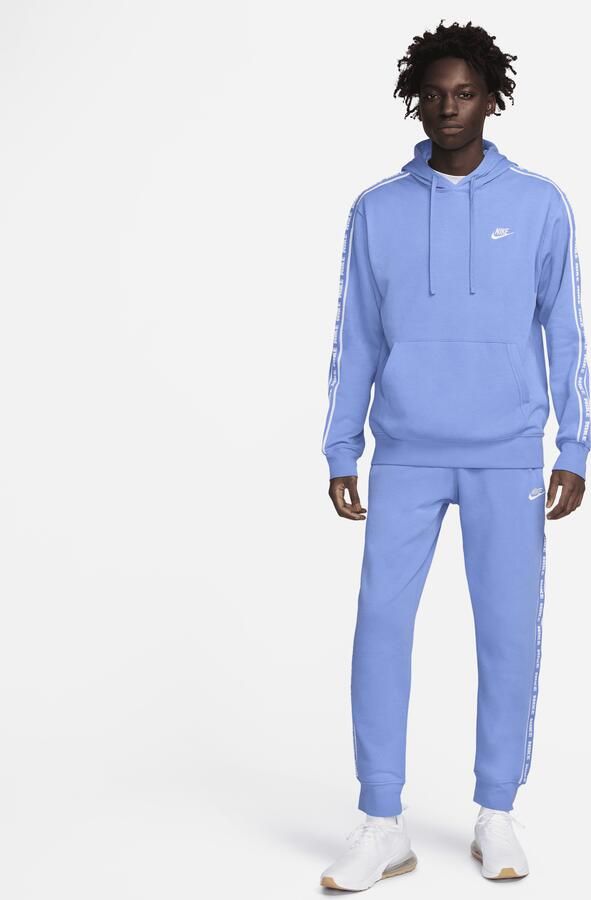 Nike Club Fleece trainingspak met capuchon en graphic voor heren Blauw - Foto 4