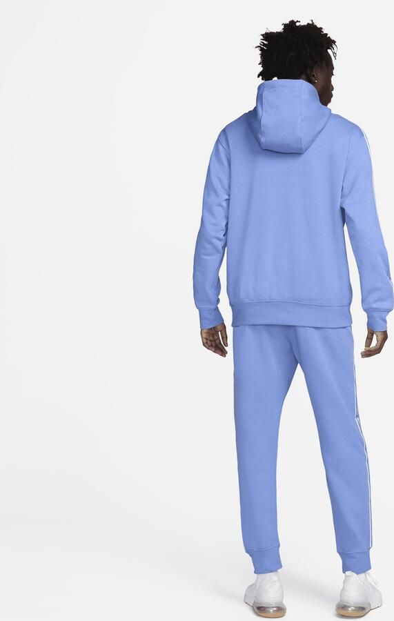 Nike Club Fleece trainingspak met capuchon en graphic voor heren Blauw - Foto 3