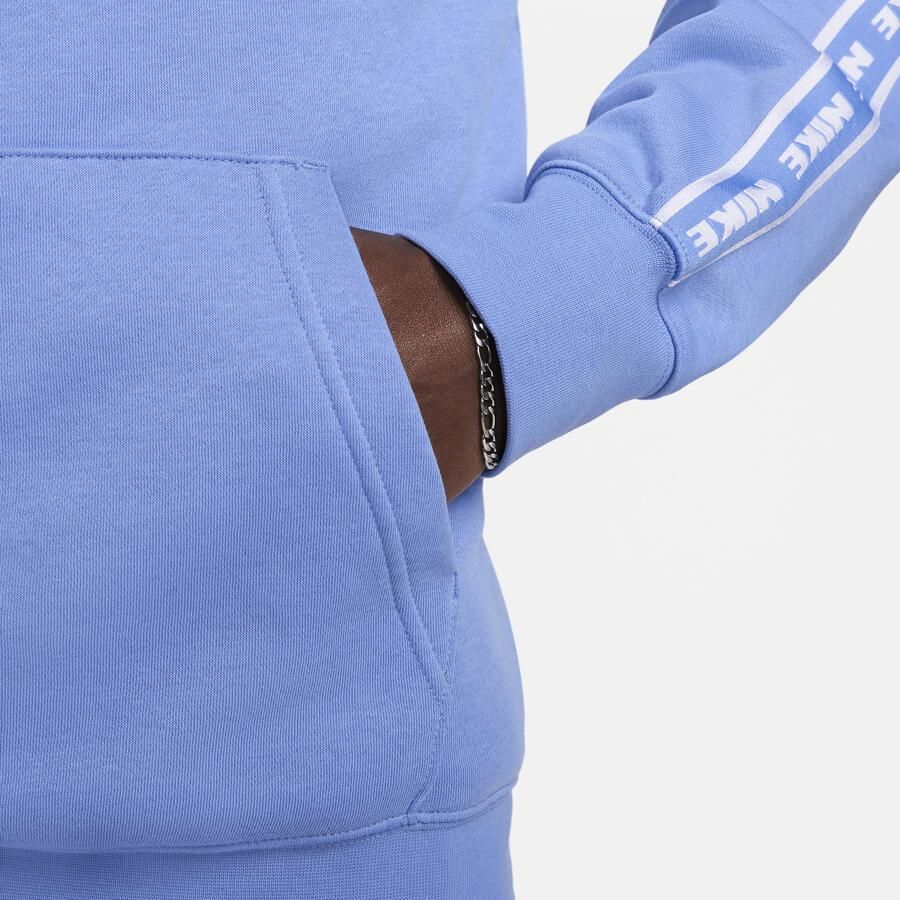 Nike Club Fleece trainingspak met capuchon en graphic voor heren Blauw