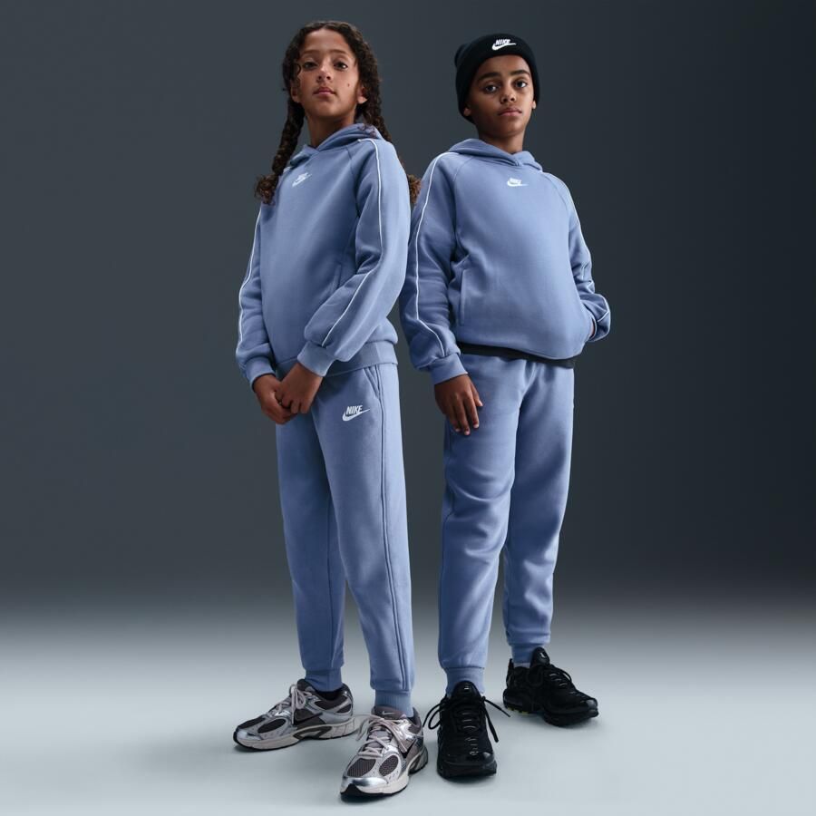 Nike Club Fleece trainingspak met capuchon voor kids Blauw - Foto 4