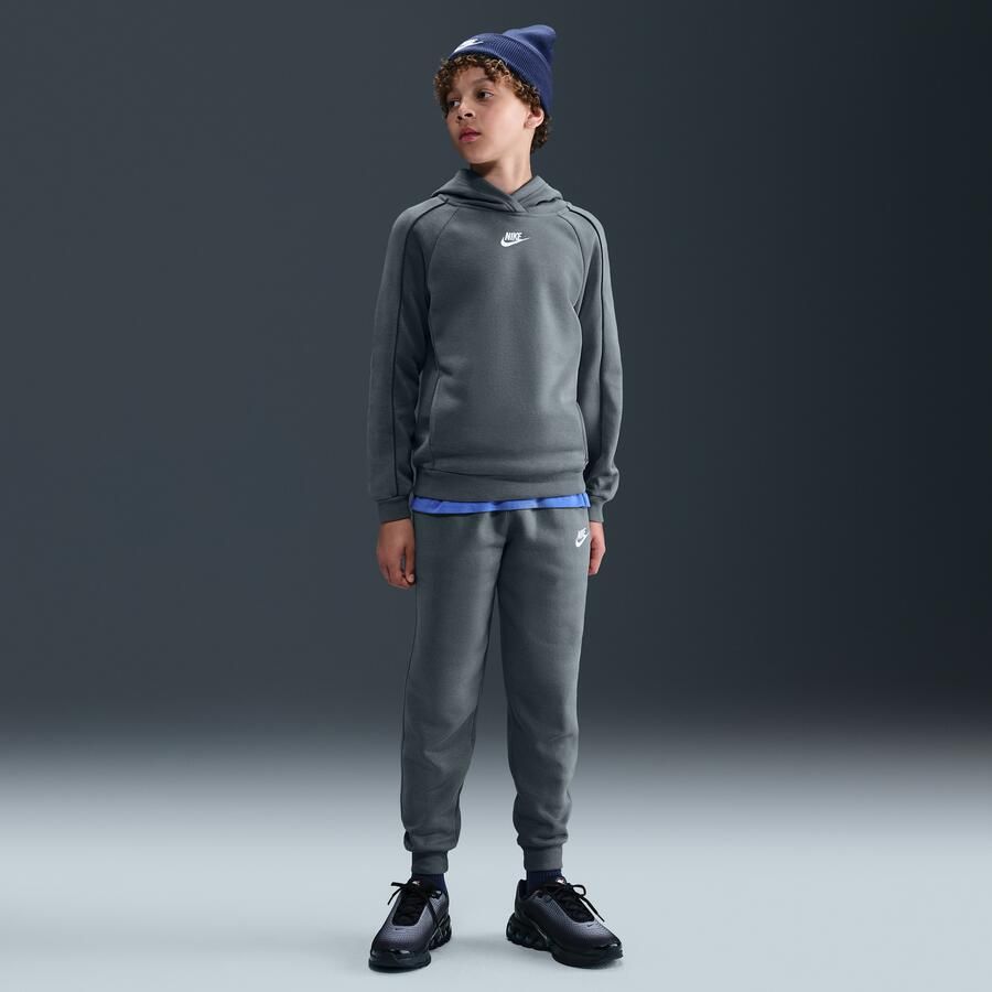 Nike Club Fleece trainingspak met capuchon voor kids Grijs - Foto 4