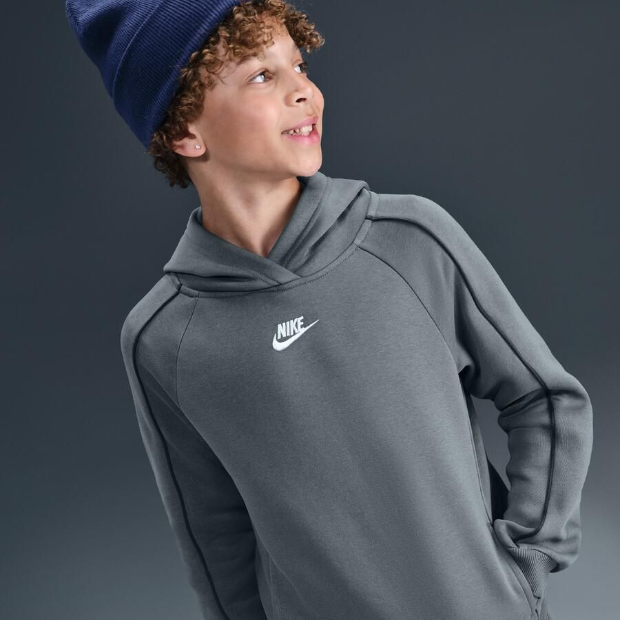 Nike Club Fleece trainingspak met capuchon voor kids Grijs
