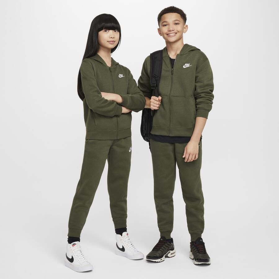 Nike Club Fleece trainingspak voor kids Groen - Foto 4