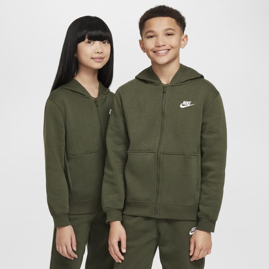 Nike Club Fleece trainingspak voor kids Groen - Foto 2