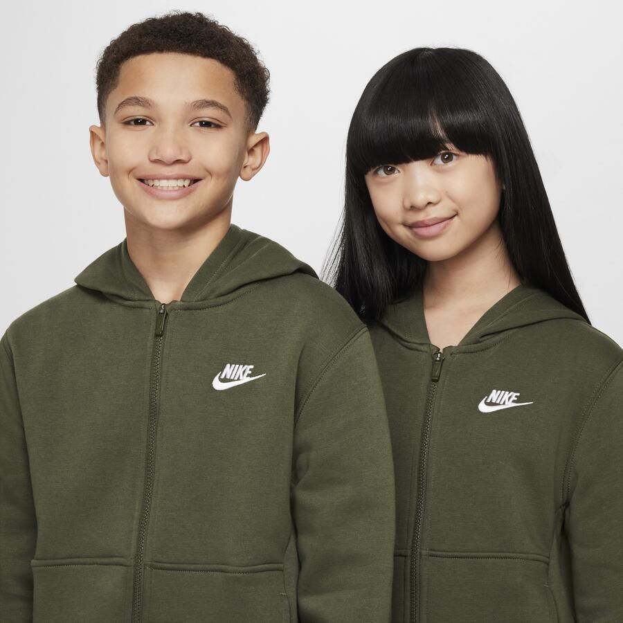 Nike Club Fleece trainingspak voor kids Groen - Foto 3