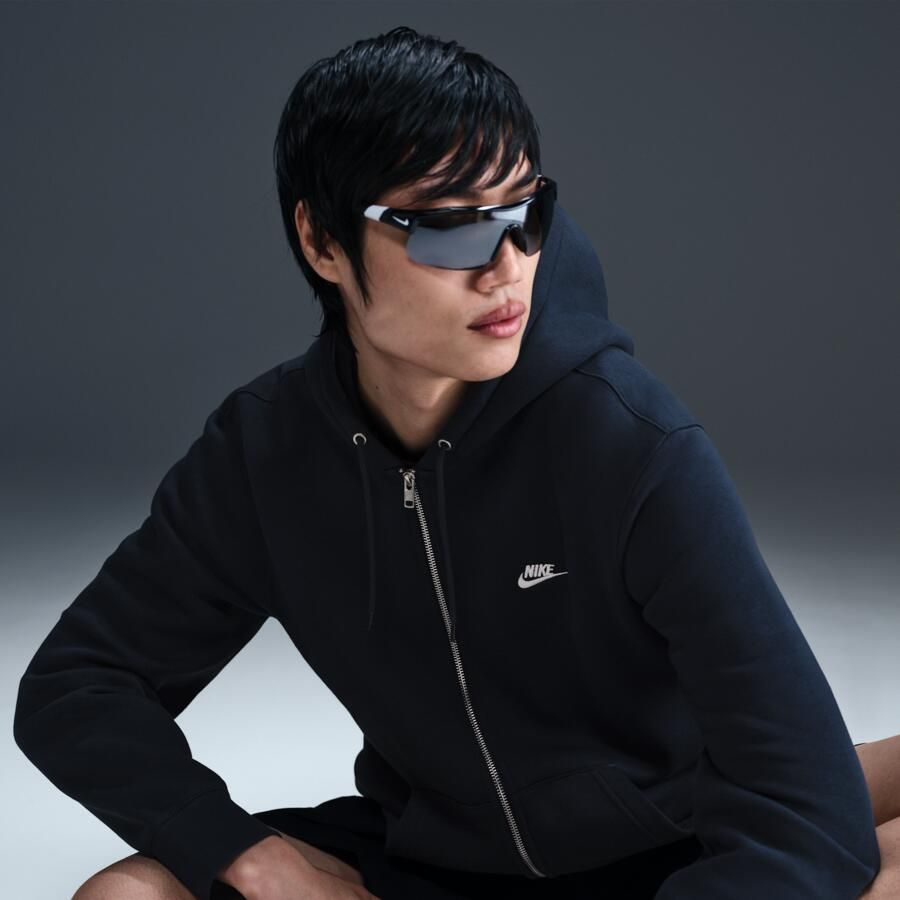 Nike Club fleecehoodie met rits voor heren Blauw - Foto 2