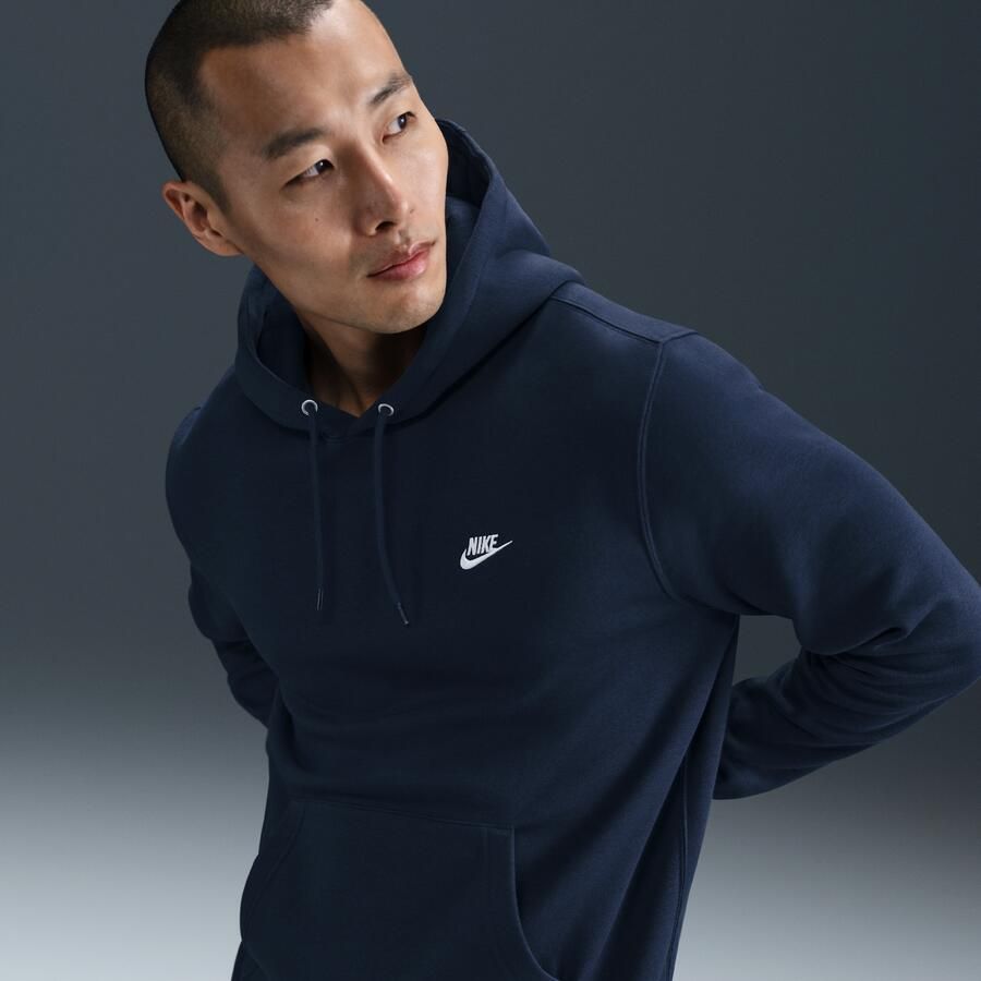 Nike Club fleecehoodie voor heren Blauw - Foto 4