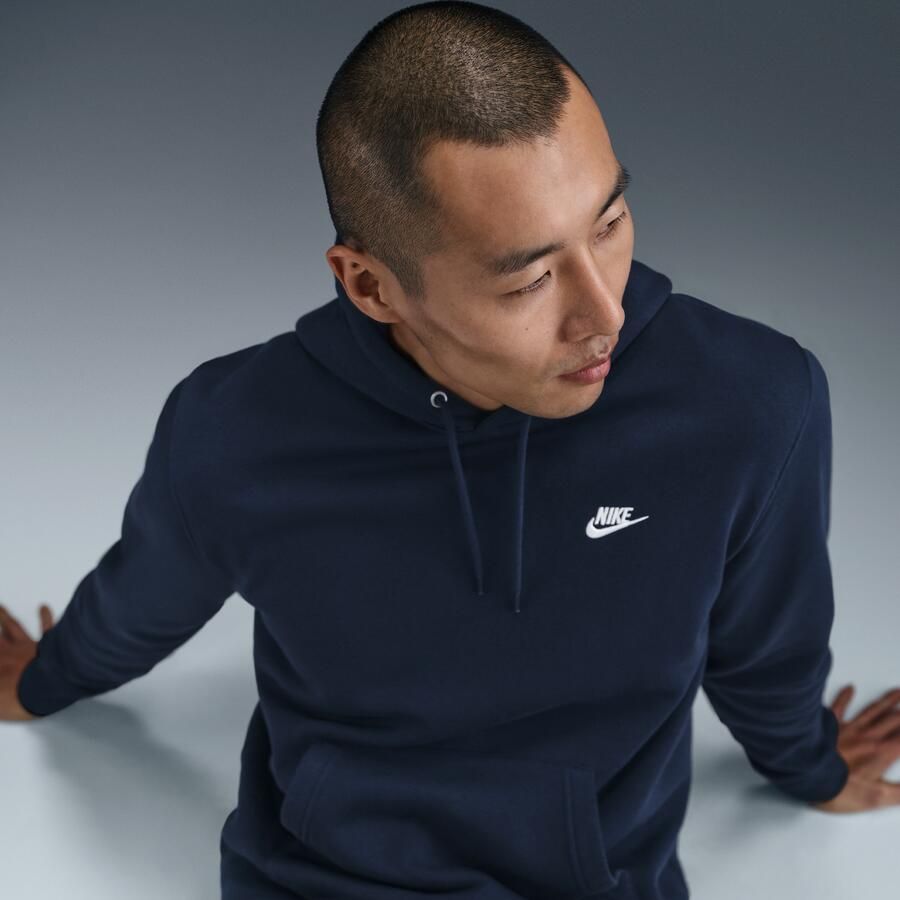 Nike Club fleecehoodie voor heren Blauw - Foto 2
