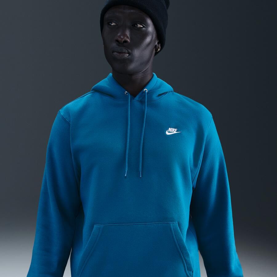 Nike Club fleecehoodie voor heren Blauw - Foto 4
