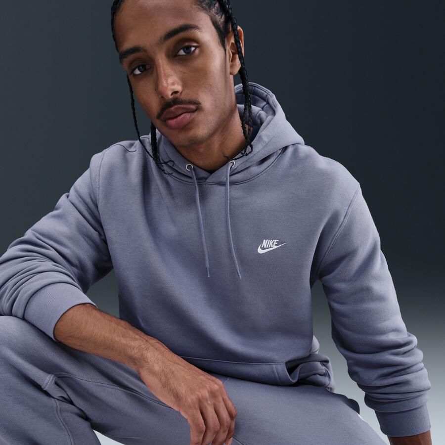 Nike Club fleecehoodie voor heren Blauw - Foto 2