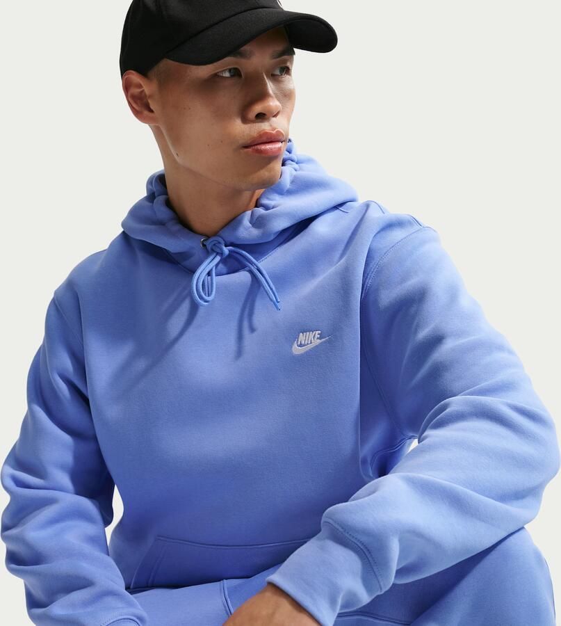 Nike Club fleecehoodie voor heren Blauw - Foto 4