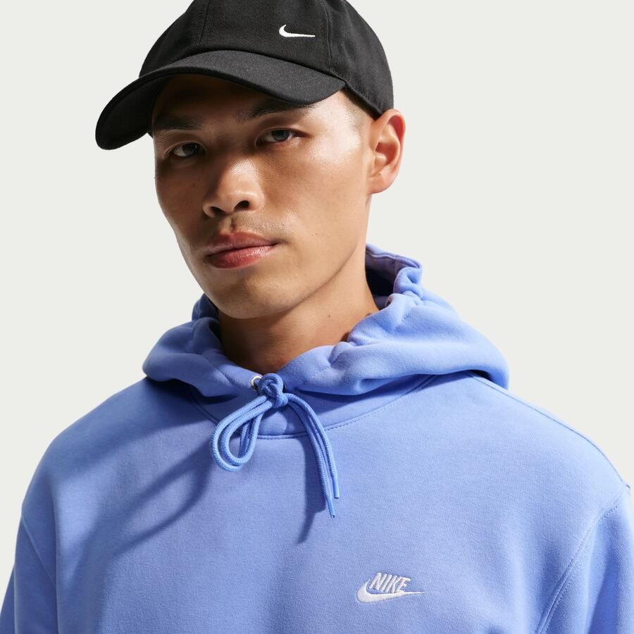 Nike Club fleecehoodie voor heren Blauw