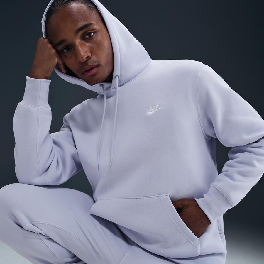 Nike Club fleecehoodie voor heren Grijs - Foto 2