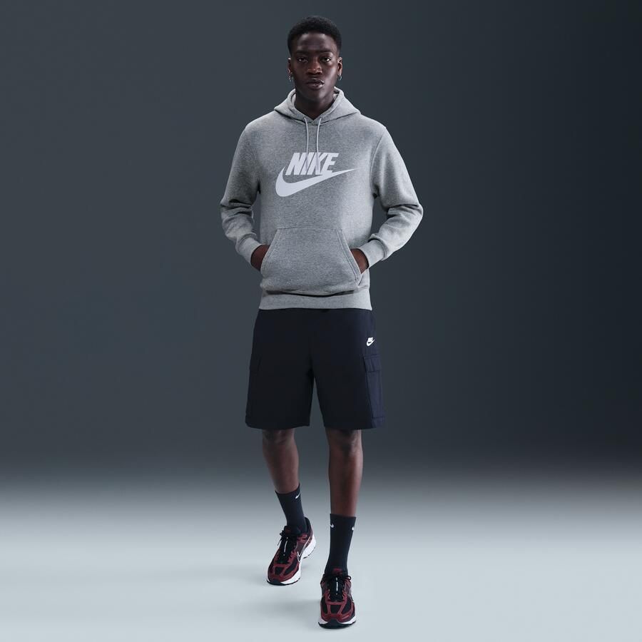 Nike Club Fleecehoodie voor heren Grijs - Foto 3