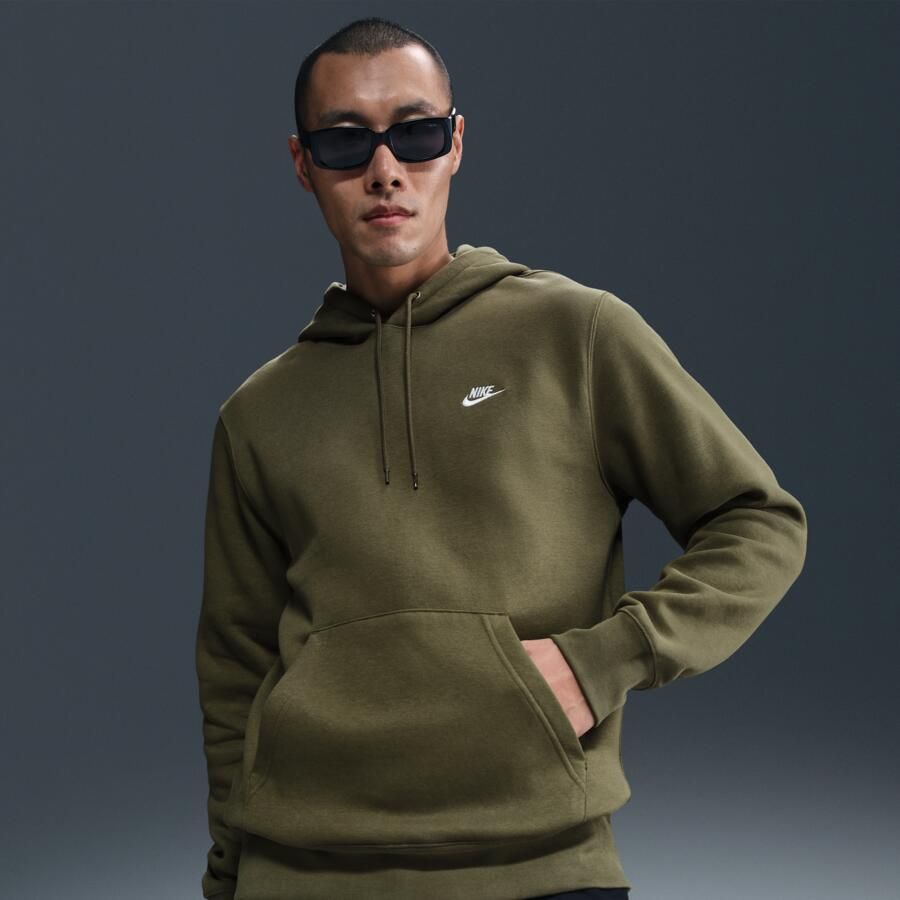 Nike Club fleecehoodie voor heren Groen - Foto 4