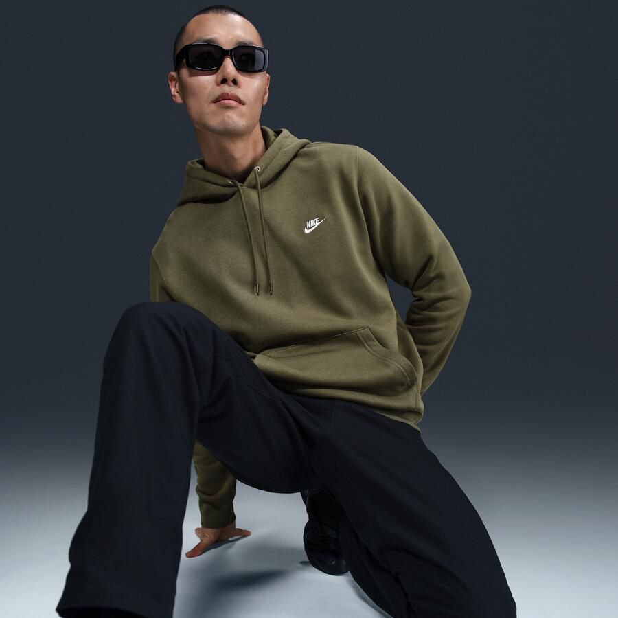 Nike Club fleecehoodie voor heren Groen - Foto 2