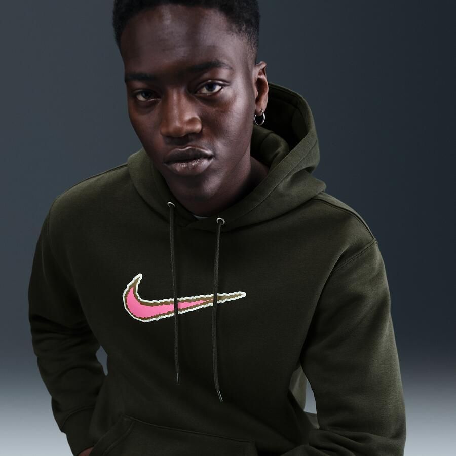 Nike Club fleecehoodie voor heren Groen - Foto 2