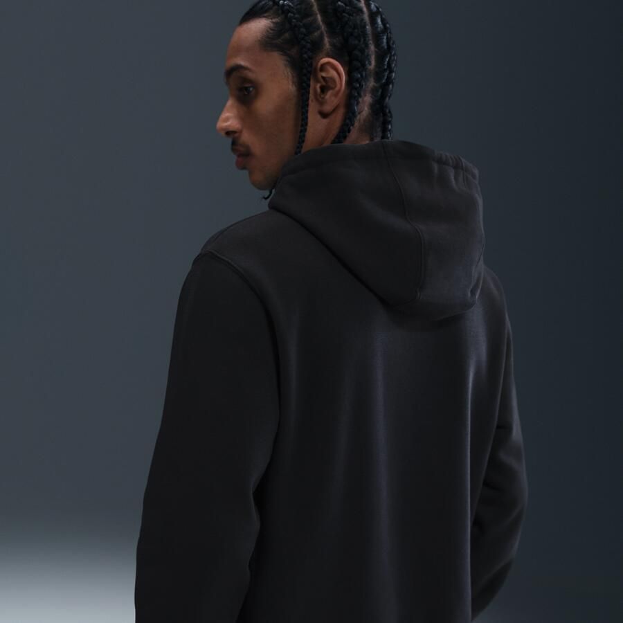 Nike Club fleecehoodie voor heren Zwart