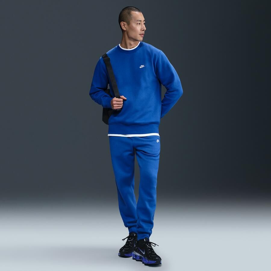 Nike Club fleeceshirt met ronde hals voor heren Blauw - Foto 3