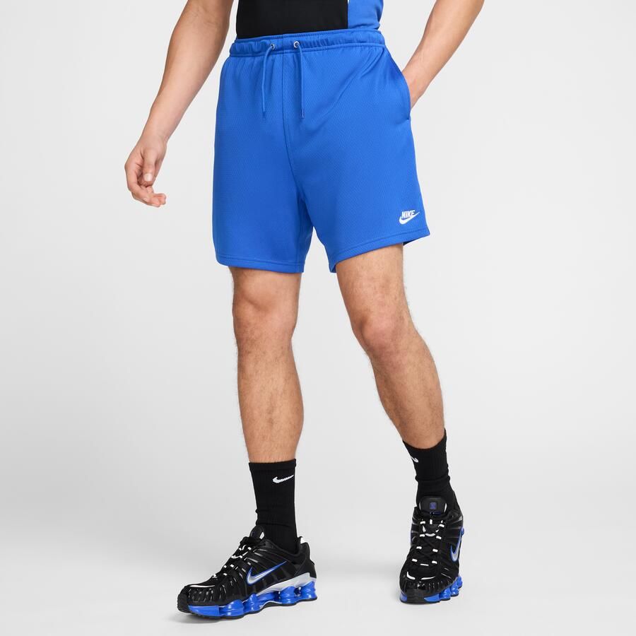 Nike Club Flowshorts met mesh voor heren Blauw - Foto 4
