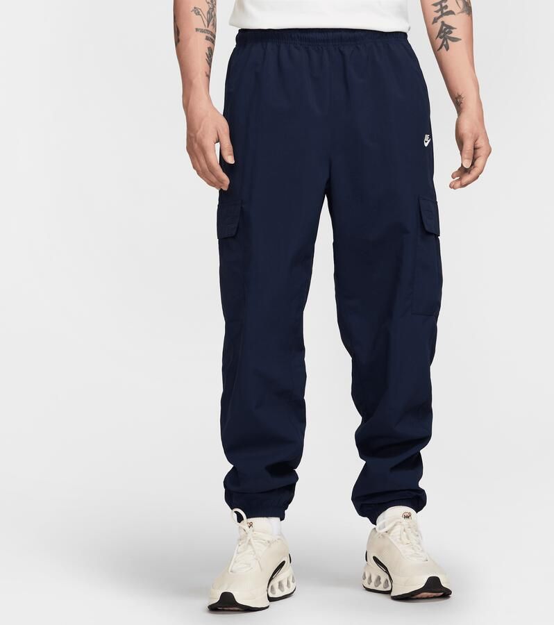 Nike Club Geweven cargobroek voor heren Blauw - Foto 4
