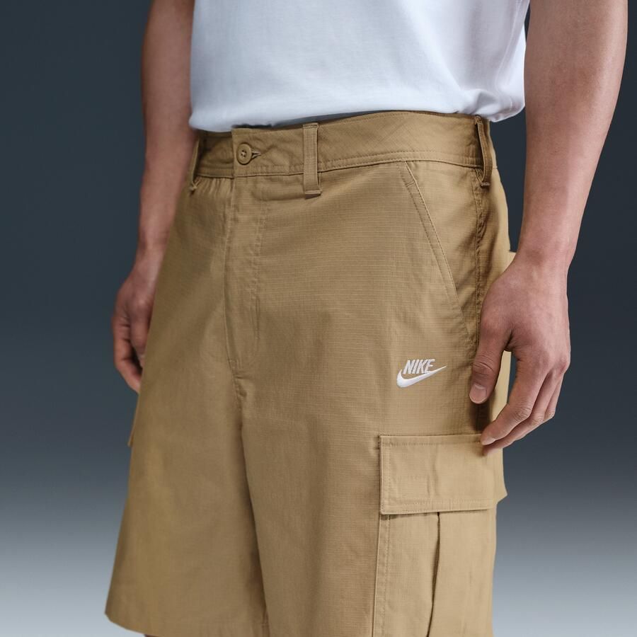 Nike Club geweven cargoshorts voor heren Bruin