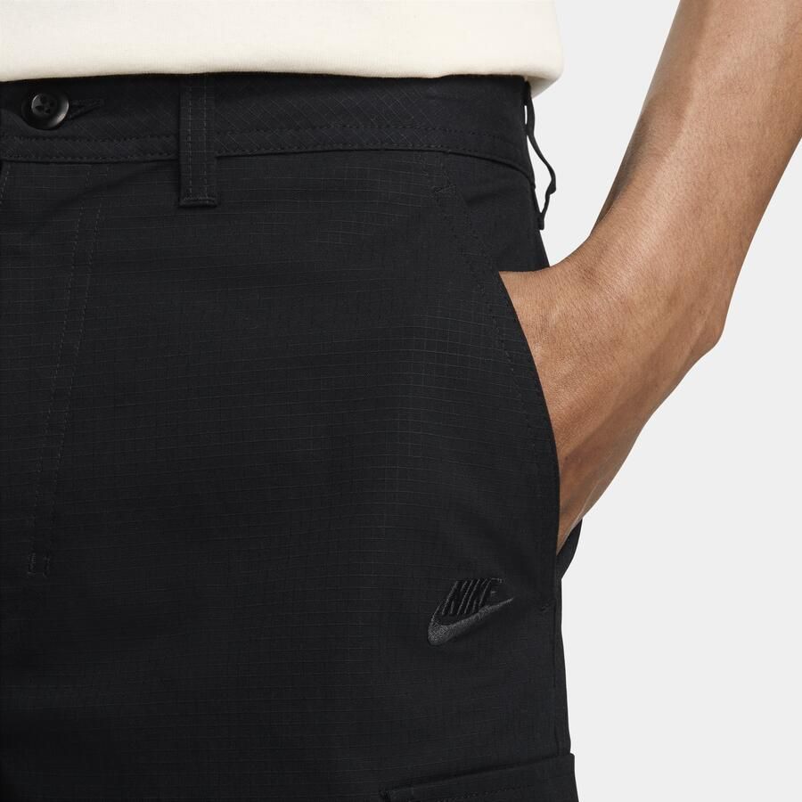 Nike Club geweven cargoshorts voor heren Zwart - Foto 2