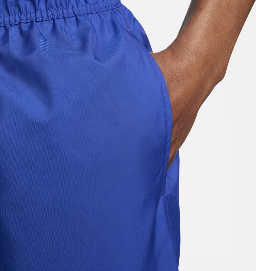 Nike Royal Witte Zwemshorts met Mesh Blue Heren