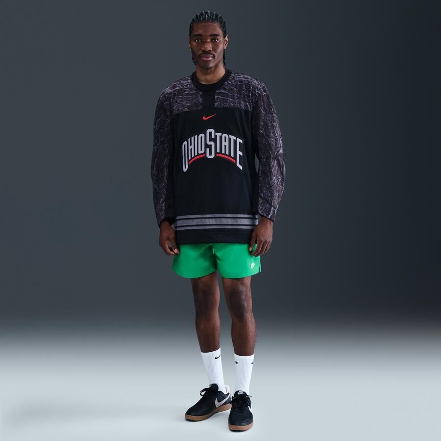 Nike Club Geweven flowshorts voor heren Groen - Foto 4