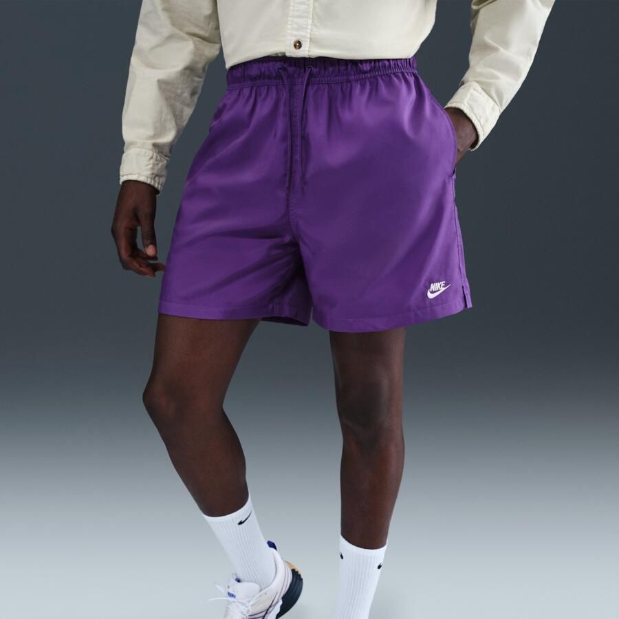 Nike Club Geweven flowshorts voor heren Paars