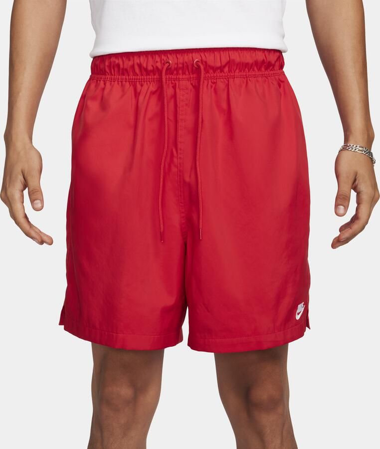 Nike Club Geweven flowshorts voor heren Rood - Foto 4