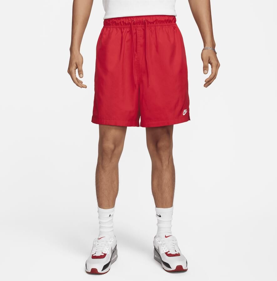 Nike Club Geweven flowshorts voor heren Rood