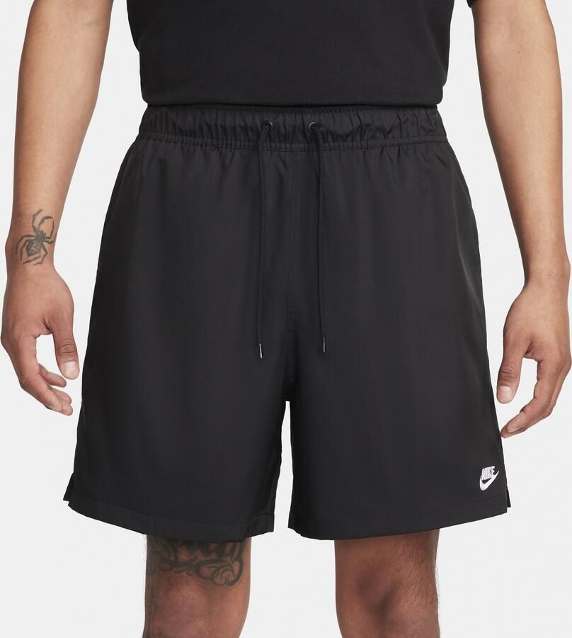 Nike Club Geweven flowshorts voor heren Zwart - Foto 4