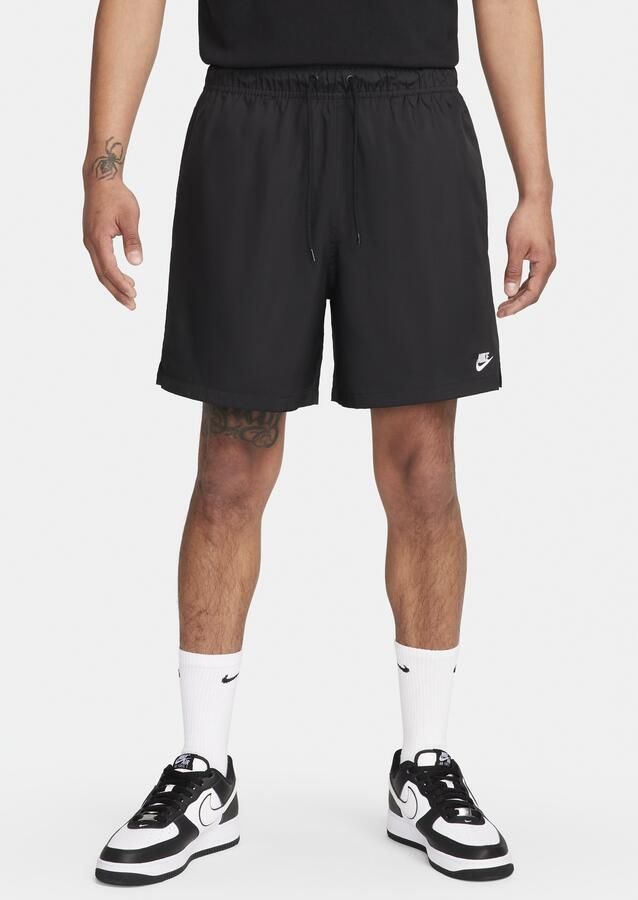 Nike Club Geweven flowshorts voor heren Zwart - Foto 3