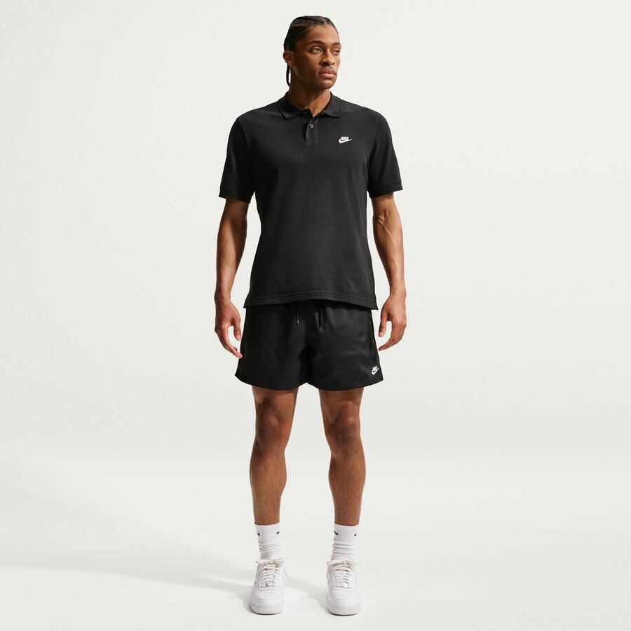 Nike Club Geweven flowshorts voor heren Zwart