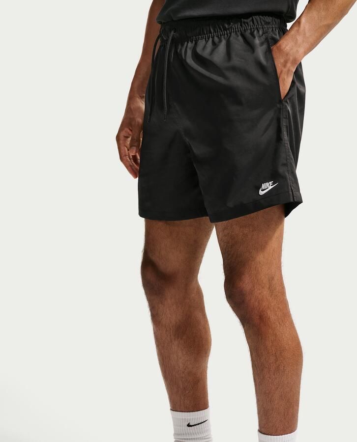 Nike Club Geweven flowshorts voor heren Zwart - Foto 5