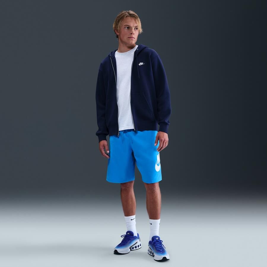 Nike Club geweven herenshorts Blauw - Foto 4