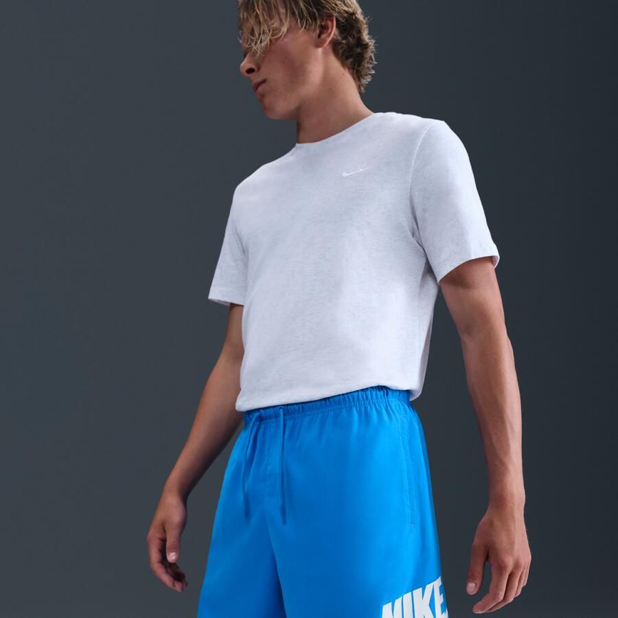 Nike Club geweven herenshorts Blauw