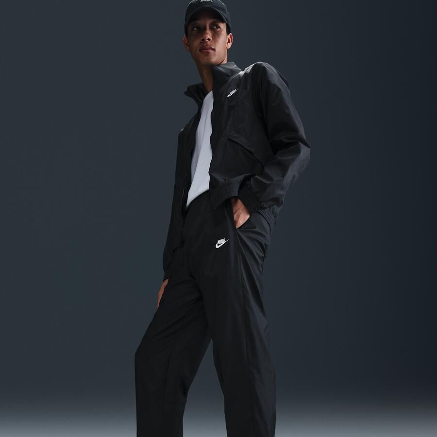Nike Club geweven trainingspak voor heren Zwart - Foto 3