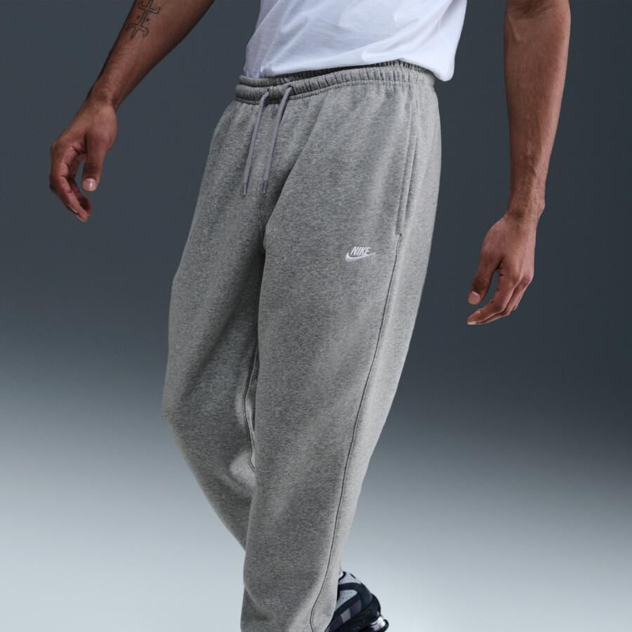 Nike Club herenbroek van geborstelde fleece met boorden Grijs - Foto 2