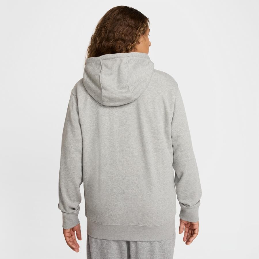 Nike Club hoodie van sweatstof met rits voor heren Grijs - Foto 4