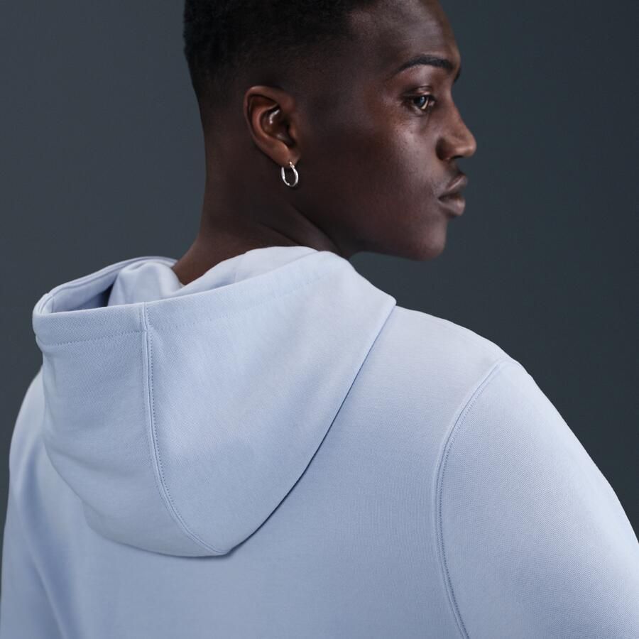 Nike Club hoodie van sweatstof met rits voor heren Grijs