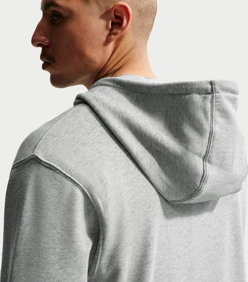 Nike Club hoodie van sweatstof met rits voor heren Grijs - Foto 8